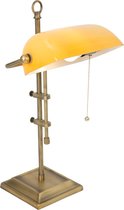 Steinhauer Ancilla - Tafellamp - 1 lichts - E27 fitting - Pull-switch - Kantelbaar - Aan/uit schakelaar - Brons