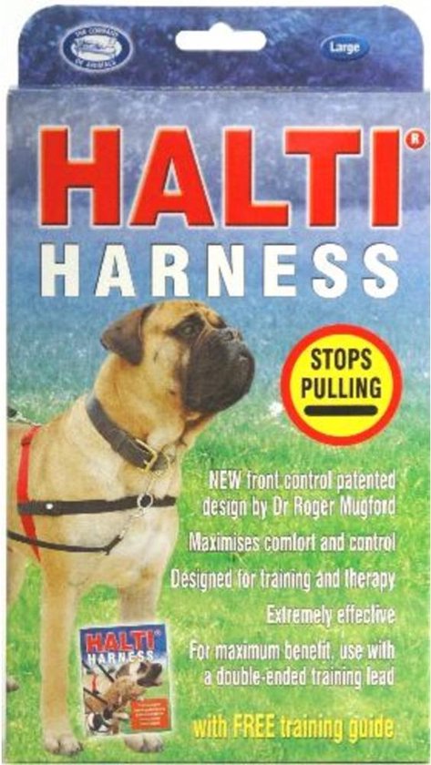 Halti Harnass - Anti trektuigje - Hond - Large - Borstomvang boven de 80 cm – Zwart