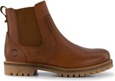 Travelin' Seljord - Leren Heren Chelseaboot - Profielzool - Schoen - Cognac Leer - Maat 45