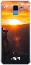 Samsung Galaxy J6 (2018) Hoesje Transparant TPU Case - Rock Formation Sunset #ffffff