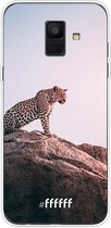 Samsung Galaxy A6 (2018) Hoesje Transparant TPU Case - Leopard #ffffff