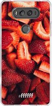 LG V20 Hoesje Transparant TPU Case - Strawberry Fields #ffffff