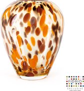 Design vaas Alore - Fidrio Havanna - glas, mondgeblazen - hoogte 22 cm