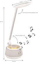 Lampe de Bureau LED avec Enceinte Bluetooth