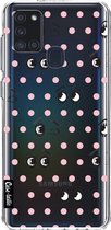 Casetastic Samsung Galaxy A21s (2020) Hoesje - Softcover Hoesje met Design - Eyes On You Print