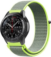 Samsung Galaxy Watch 45mm / 46mm nylon band - fluoriserend + glazen screen protector