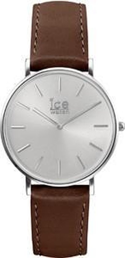 Ice-Watch ICE Classic IW016228 - Horloge - Leer - Bruin - Ø 41 mm | bol.com