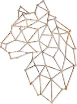 Geometrische Bengaalse Tijger - Houten dieren - Gesneden uit Multiplex (vorm) - Max 40 x 60 cm