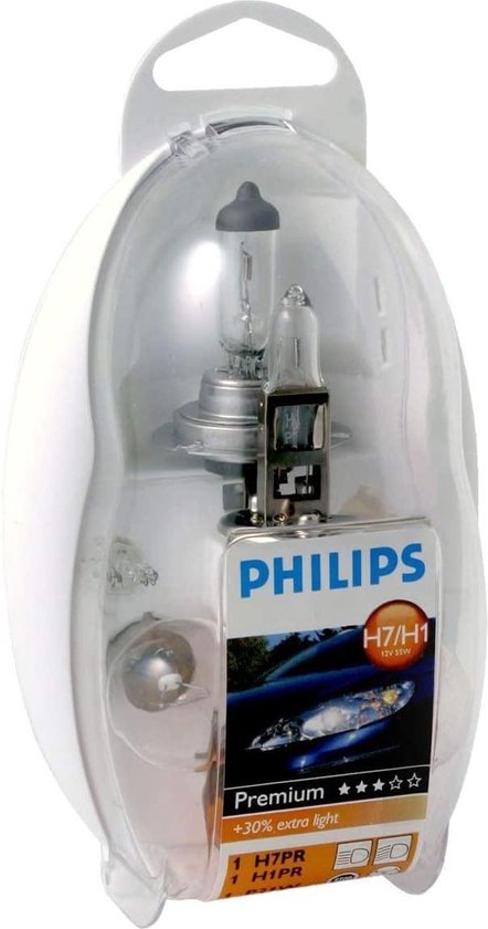 Philips Ensemble d'ampoules de rechange Auto H1 / h7 12v 6 pièces