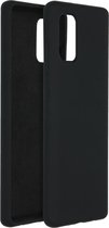Accezz Hoesje Geschikt voor Samsung Galaxy A41 Hoesje Siliconen - Accezz Liquid Silicone Backcover - Zwart