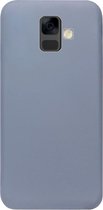 ADEL Premium Siliconen Back Cover Softcase Hoesje Geschikt voor Samsung Galaxy A6 Plus (2018) - Lavendel Blauw