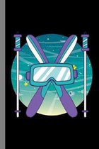 Ice Skiing: Snowboards Ski Jumping Ski Snowboard Sledding Gift For Skiers And Wintersports Fans (6''x9'') Dot Grid Notebook To Write