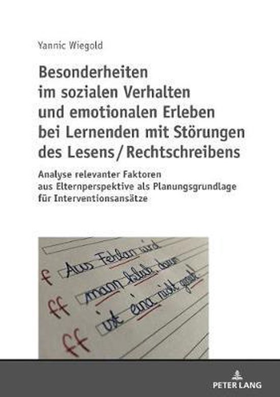 Besonderheiten Im Sozialen Verhalten Und Emotionalen Erleben ... - cover