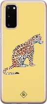 Samsung S20 hoesje siliconen - Leo wild | Samsung Galaxy S20 case | mint | TPU backcover transparant