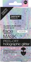Sence Gezichtsmasker Peel-Off Glitter 4 stuks