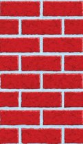 Amscan Muurdecoratierol 12,1 Meter Rood