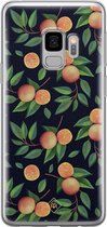 Samsung S9 hoesje siliconen - Fruit / Sinaasappel | Samsung Galaxy S9 case | multi | TPU backcover transparant