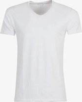 Unsigned heren T-shirt katoen/elastaan - Wit - Maat XL