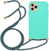 Cazy Soft TPU hoesje met koord voor Apple iPhone 11 Pro - Blauw