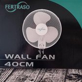 Muur-wand ventilator - Fertraso - Met touwtje - 40cm