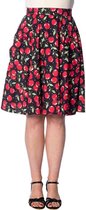 Dancing Days Rok -3XL- Chery Soda 50s pocket Zwart