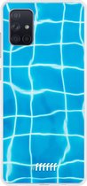 Samsung Galaxy A71 Hoesje Transparant TPU Case - Blue Pool #ffffff