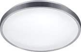 LED Plafondlamp - Plafondverlichting - Trion Izonu - 20W - Warm Wit 3000K - Rond - Mat Grijs - Aluminium - BSE