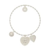 Lora di Lora Armband Bachata Be the one. Een individueel bandje voor female 925 Sterling Zilver 18 cm