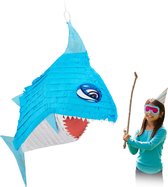 Relaxdays pinata haai - haaien piñata - 68 cm - verjaardag - zonder vulling - decoratie