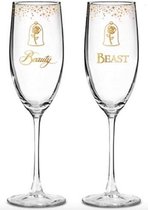 Disney Enchanting Champagneglazen Beauty &the Beast - set van 2