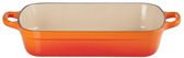 LE CREUSET - Gietijzer - Braadslede 29 x 20 cm Oranje-Rood