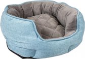 Duvo+ Mand ovaal tweed sky Blauw/zwart S - 41x38x20cm