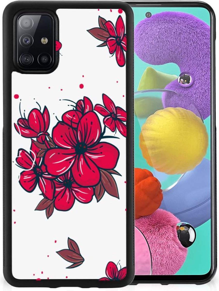 Samsung Galaxy A51 Skin Case Blossom Red