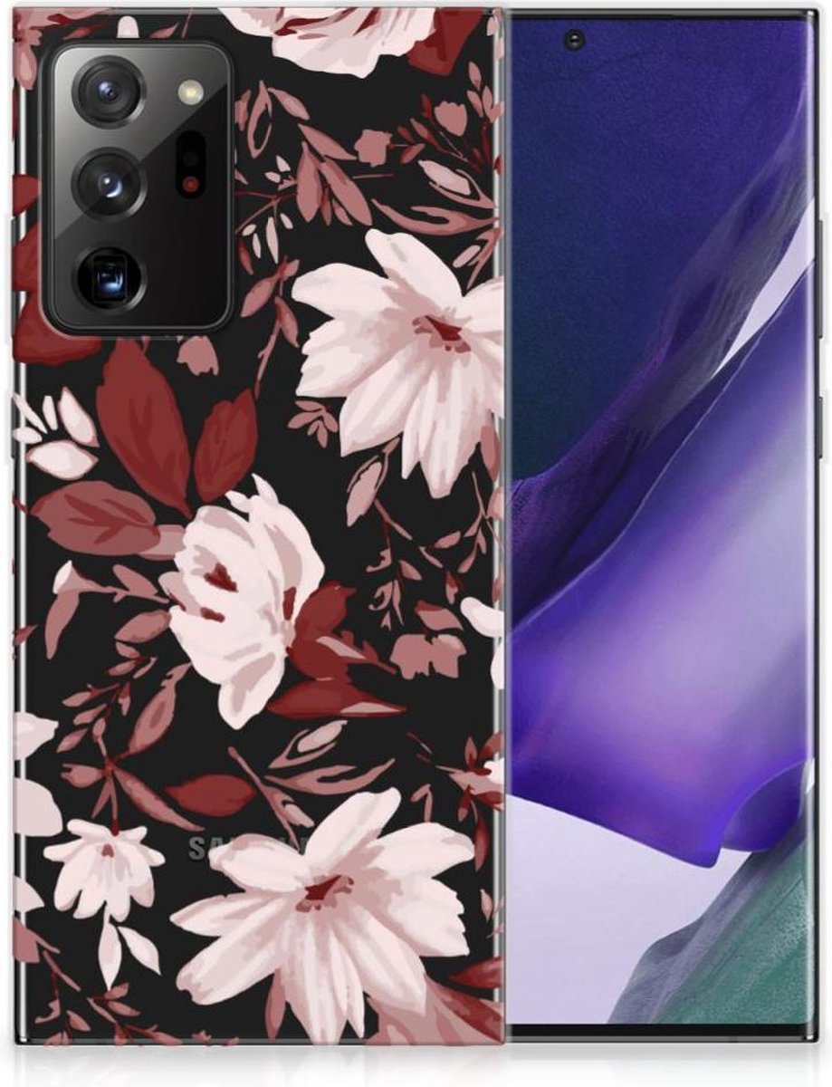 Hoesje maken Samsung Galaxy Note20 Ultra Watercolor Flowers