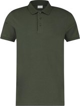 Purewhite -  Heren Slim Fit    Polo  - Groen - Maat XL