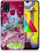 Coque pour Samsung Galaxy M31 TPU Bumper Silicone Étui Housse Oiseau
