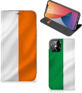 Telefoonhoesje met Pasjeshouder Geschikt voor iPhone12 Pro Max Smart Cover Ierse Vlag