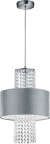LED Hanglamp - Hangverlichting - Trion Kong - E27 Fitting - 1-lichts - Rond - Mat Zilver - Aluminium - BSE