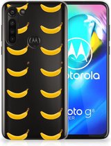 Silicone Back Cover Motorola Moto G8 Power Telefoonhoesje met Naam Banana