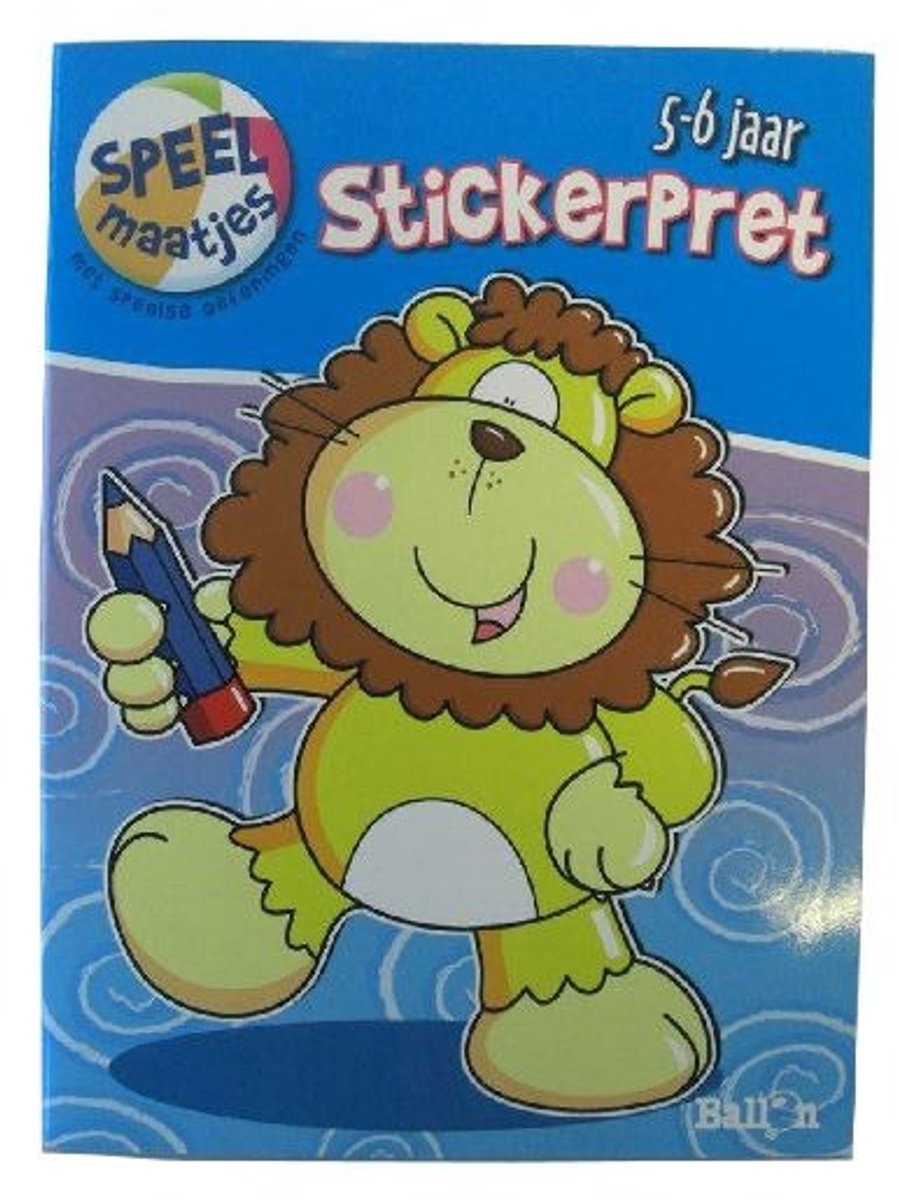 Stickerpret Leeuw 5-6Jr 26Blz.