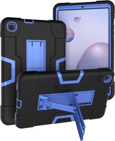 Samsung Galaxy Tab A 8.4 (2020) Hoes - Schokbestendige Back Cover - Hybrid Armor Case - Zwart/Blauw