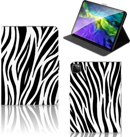 Standcase Hoesje iPad Pro 11 (2020) Hoesje met Standaard Zebra