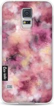 Casetastic Samsung Galaxy S5 / Galaxy S5 Plus / Galaxy S5 Neo Hoesje - Softcover Hoesje met Design - Smokey Pink Marble Print