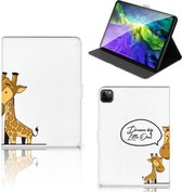Leuk Hoes iPad Pro 11 (2020) Tablet Hoes met Standaard Giraffe