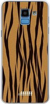 Samsung Galaxy J6 (2018) Hoesje Transparant TPU Case - Tiger Print #ffffff