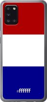 Samsung Galaxy A31 Hoesje Transparant TPU Case - Nederlandse vlag #ffffff