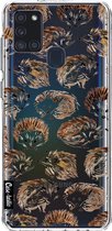 Casetastic Samsung Galaxy A21s (2020) Hoesje - Softcover Hoesje met Design - Hedgehogs Print