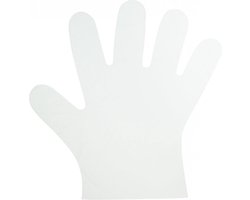 Plastic / Plastieken handschoenen wegwerp - huishoudhandschoenen wegwerphandschoenen - 100 stuks - M - KKS
