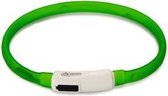 Beeztees Safety Gear halsband met USB aansluiting Dogini groen 35 cm x 10 mm