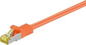 Cat7 S/FTP (PIMF) patchkabel / internetkabel 2 meter oranje - netwerkkabel